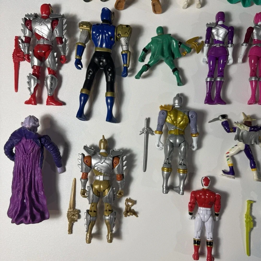 Vintage 90s Y2K Power‎ Rangers Action Figures Lot w/ Accessories 20+ Pcs